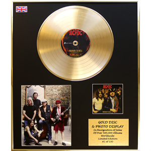 AC/DC - 'Highway' 24 X 20" Framed Gold Disc & Photo Display Ltd Edition of 100 - 002814