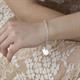 Faith & Brown Italian Crafted Heart Belcher Bracelet 7.5" Sterling Silver - 004089