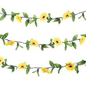 Gardenwize Solar Sunflower Garland String Lights 2m - Twin Pack (4m in Total) - 019269