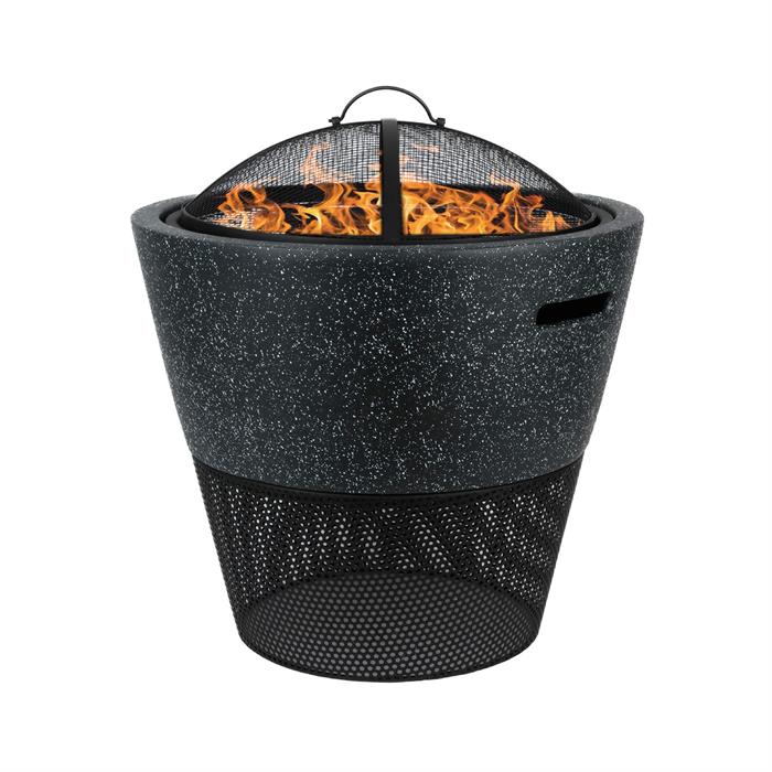Gardenwize Round Firepit with Log Storage - 020715