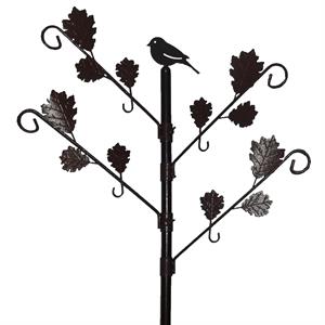 Decorative Bird Feeding Station with 8 Hanging Hooks - 026396