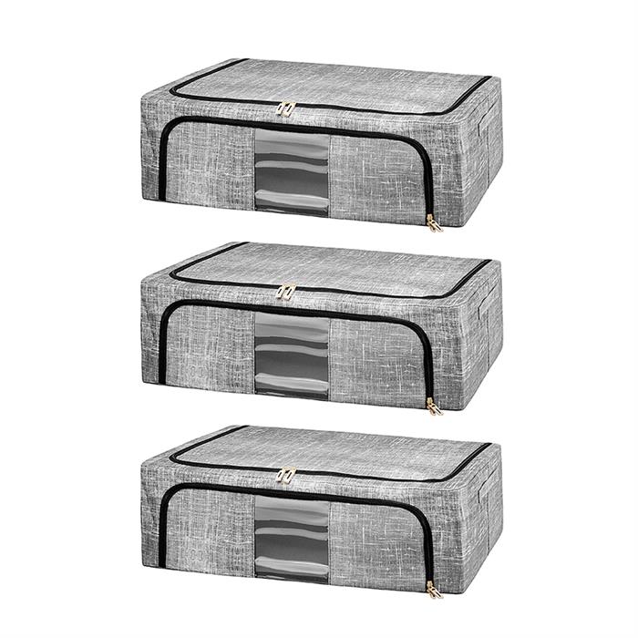 Handy Solutions Under The Bed Folding Storage Boxes x 3 - 031684