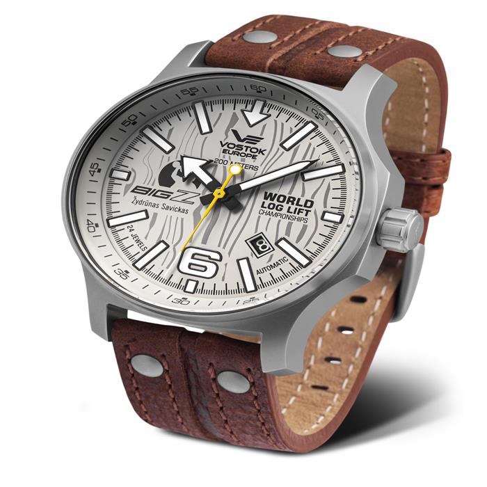 Vostok Europe Big Z, Ltd Ed Automatic Watch with Leather Strap - 034316