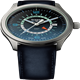 Traser T25 - Gents Quartz GMT Aurora, S/Steel case, Leather strap,  - Blue