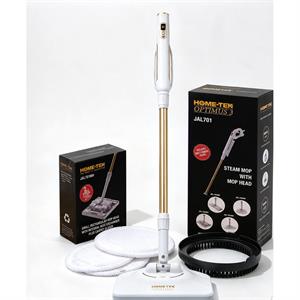 Optimus Plus Steam Mop inc. Rectangular & Circular Heads with Decking/Patio Brush & Pads plus Carpet Glider - 053184