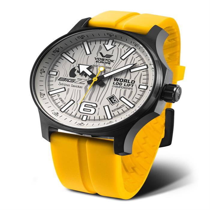 Vostok Europe Big Z Ltd Ed  PVD Automatic Watch with Silicone Strap - 057930