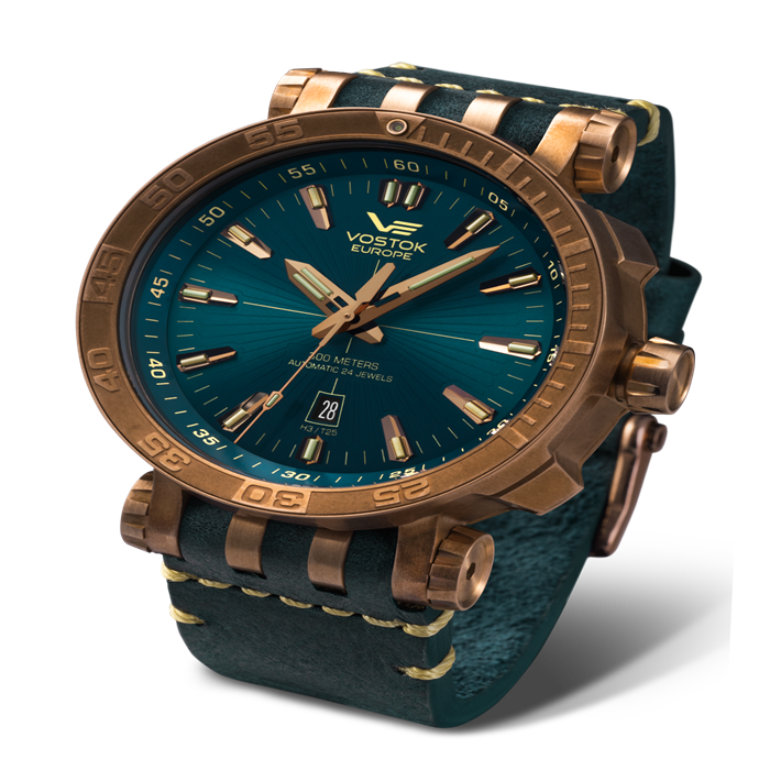 Vostok Europe Energia  Gents Automatic, Bronze Case Watch with Leather Strap - 067140