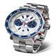 Vostok Europe L-2 - Gents Quartz Chrono, White Dial Watch with S/Steel Bracelet - 070825