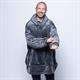 HUDI Oversized Blanket Hoodie   - Adult Charcoal