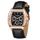 Gamages of London Ltd Ed Pride Mecha Quartz Watch with Leather Strap - Rose Black
