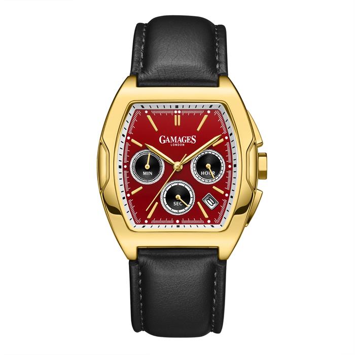 Gamages of London Ltd Ed Pride Mecha Quartz Watch with Leather Strap - 076544