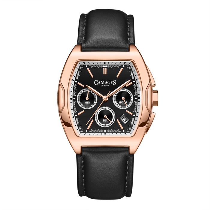 Gamages of London Ltd Ed Pride Mecha Quartz Watch with Leather Strap - 076544