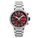 Cadola Gents Surtees Meca Quartz Chronograph Watch With Stainless Steel Bracelet and Additional Strap  - Red