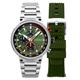 Cadola Gents Surtees Meca Quartz Chronograph Watch With Stainless Steel Bracelet and Additional Strap  - 077291