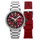 Cadola Gents Surtees Meca Quartz Chronograph Watch With Stainless Steel Bracelet and Additional Strap  - 077291