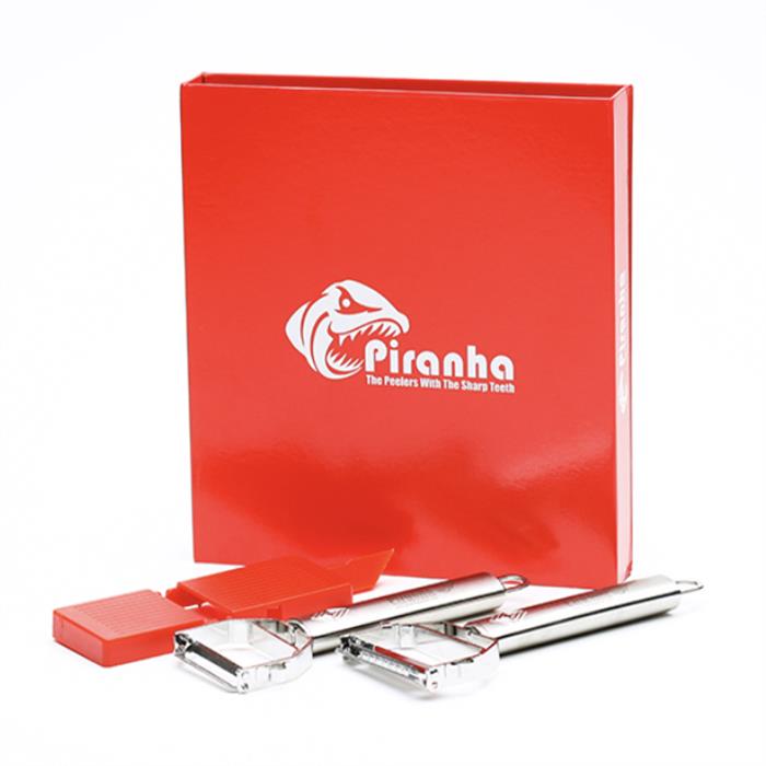 Piranha Peeler, Spiral Cutter and V Knife Set 