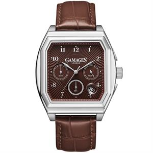 Gamages Of London Limited Edition Arbiter Quartz Watch With Genuine Leather Strap - 084792