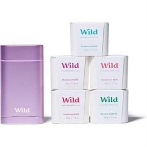 WILD - Natural Refillable Deodorant Full Monty Starter Kit - 087129