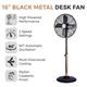 Tower Cavaletto Pedestal Fan 16" - Black