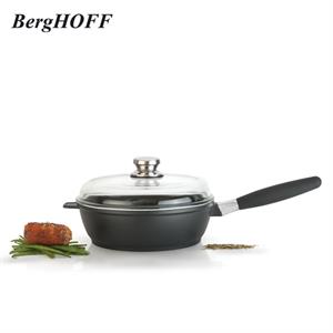 BergHOFF Eurocast  Non-Stick Saute Pan with Lid - Suitable for all Hobs and Detachable Handles - Choose 24cm or 28cm - 088315