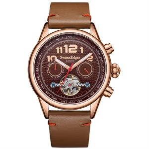 Swan & Edgar Ltd Ed Hasten Automatic Watch with Leather Strap - 089335