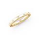 0.30ct SI Created Diamond 'Soluna' Stacking Band Ring (Gold Vermeil or Platinum Plated) - GV Size R/S