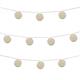 Gardenwize Solar Wicker Ball String Lights 2m - Twin Pack (4m in Total) - Wicker String Lights