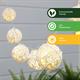 Gardenwize Solar Wicker Ball String Lights 2m - Twin Pack (4m in Total) - 092956