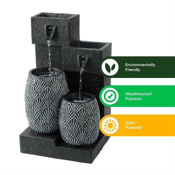 Gardenwize Vase Solar Water Feature - 095412