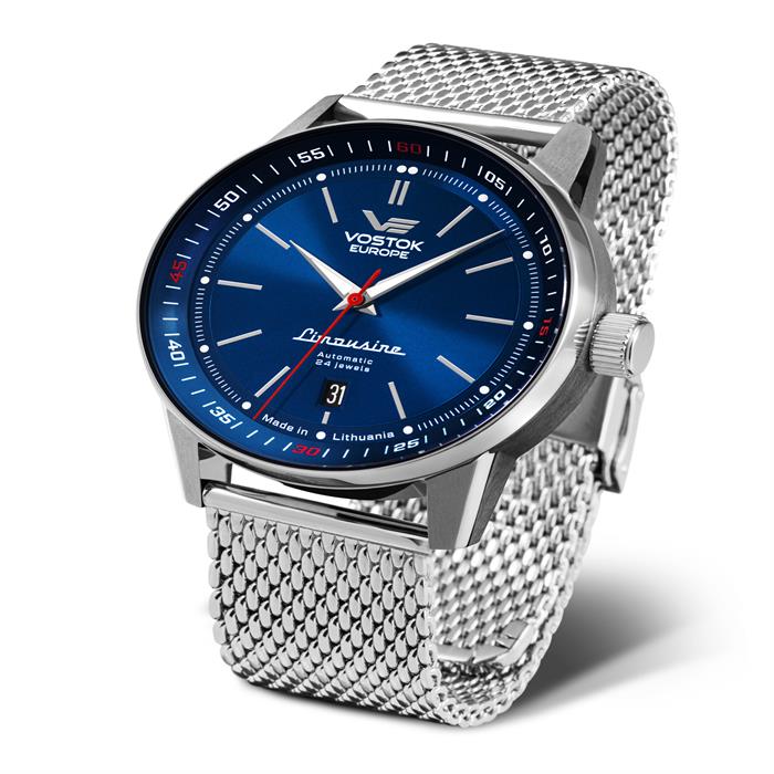 Vostok Europe GAZ 14- Gents Automatic S/Steel Case Watch  Milanese Bracelet - 096694