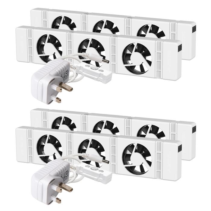 Speed Comfort - Smart Air Boost Radiator Fan Twin Pack x 2 Packs (4 Fans in Total) - 113185