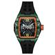 Nubeo Gents Davinci Automatic Skeleton Ltd Ed Watch with Silicone Strap and Complimentary Gift - Juniper Green