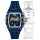 Nubeo Gents Davinci Automatic Skeleton Ltd Ed Watch with Silicone Strap and Complimentary Gift - 115701