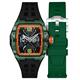 Nubeo Gents Davinci Automatic Skeleton Ltd Ed Watch with Silicone Strap and Complimentary Gift - 115701