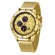 Swan & Edgar Ltd Ed Catalyst Automatic Watch with Milanese Strap - Gold