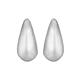 Faith & Brown 'Dynamic' Sterling Silver Curl Drop Earrings 33mm - 117887