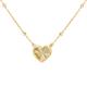 Faith & Brown 9K Gold 'Luce' Adjustable Heart Necklace 17-18" - Necklace 