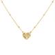 Faith & Brown 9K Gold 'Luce' Adjustable Heart Necklace 17-18" - 122133