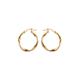  9K Yellow Gold Twisted Hoop Earrings 25mm - 128794