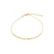 9K Yellow Gold Fine Twist Bracelet 7-8" - Fine Twist