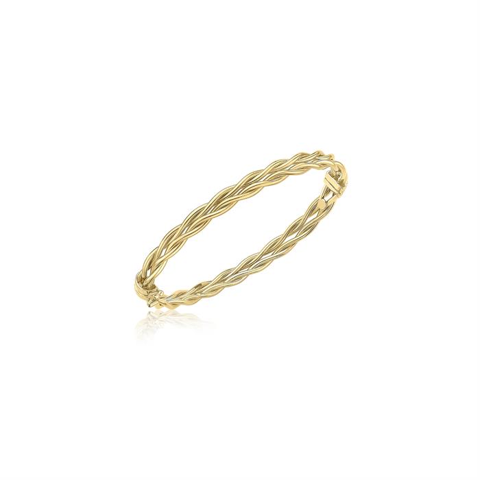 Hatton Garden Entwined Gold Bangle - 139223