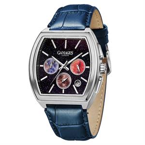 Gamages Of London Ltd Edition Armada Mechanical Quartz Watch With Leather Strap  - 139459