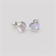 Faith & Brown Hoya Natural Gemstone Earrings in Sterling Silver - 140331