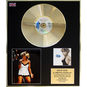 Tina Turner - 'Simply The Best' 24 x 20" Framed Gold Disc & Photo Display Ltd Edition of 100 - 153567