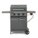 Tower Stealth Plus Three Burner Gas BBQ with Side Burner - 156006