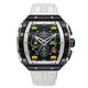 Nubeo Gents Magellan Chronograph Space Invaders Watch with Silicone Strap - Grey