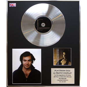 Neil Diamond - 'The Best Of' 24x20" Framed Platinum Disc & Photo Display Ltd Edition of 100 - 162434
