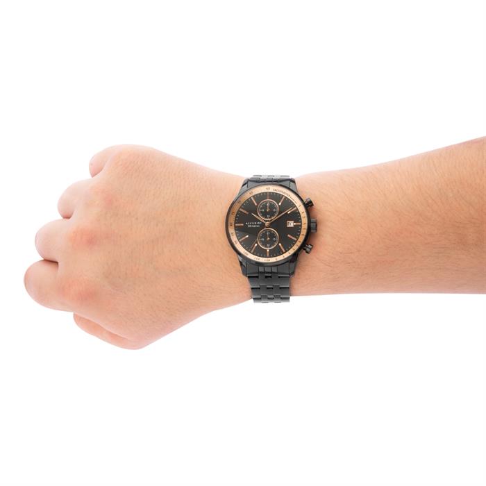 Accurist Gents IP Chronograph Watch with Stainless Steel Bracelet - 175016