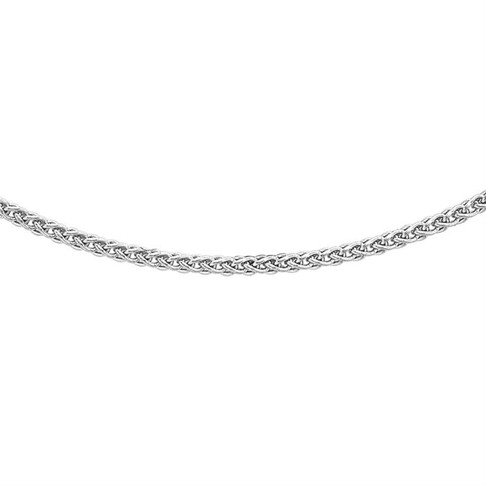 Hatton Garden Platinum Wheat Necklace 18" - 180860