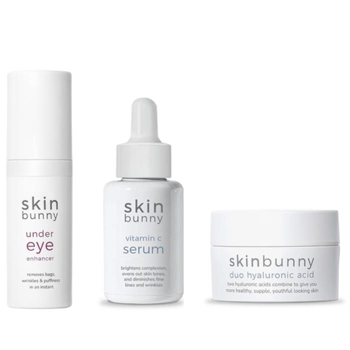 Skin Bunny Ultimate Anti-Ageing Collection - Under Eye Enhancer 10mg, Hyaluronic Acid Moisturiser 30ml & Vit C Serum 30ml - 182960